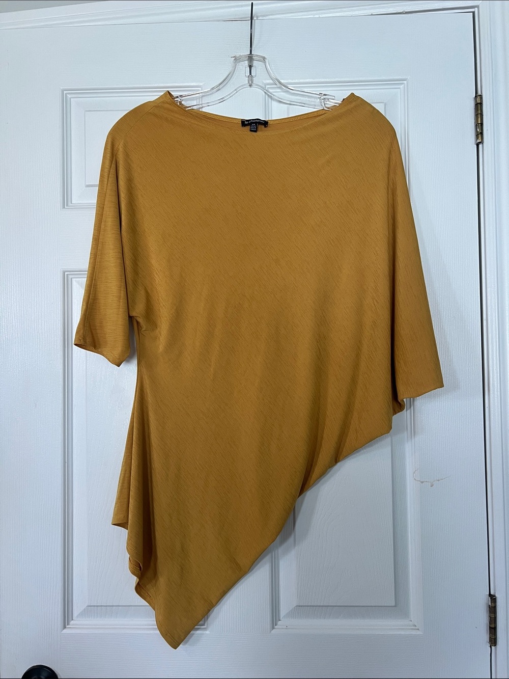 le chateau Asymmetrical Tunic in Mustard
